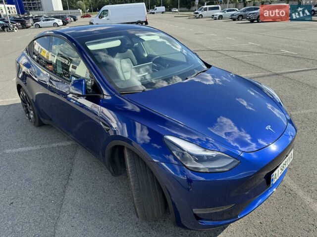 Синий Тесла Model Y, объемом двигателя 0 л и пробегом 17 тыс. км за 32500 $, фото 4 на Automoto.ua