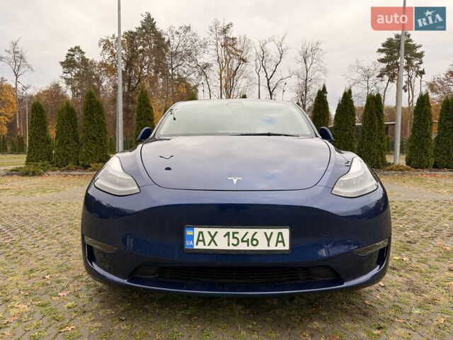 Синий Тесла Model Y, объемом двигателя 0 л и пробегом 46 тыс. км за 31900 $, фото 1 на Automoto.ua