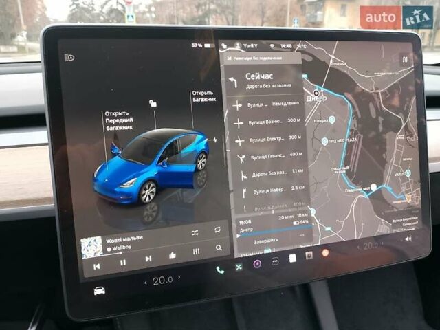 Синій Тесла Model Y, об'ємом двигуна 0 л та пробігом 54 тис. км за 30000 $, фото 44 на Automoto.ua