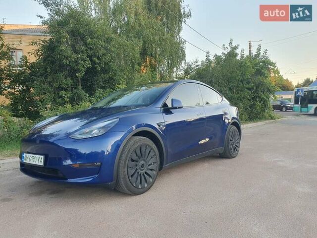 Синий Тесла Model Y, объемом двигателя 0 л и пробегом 31 тыс. км за 28000 $, фото 2 на Automoto.ua