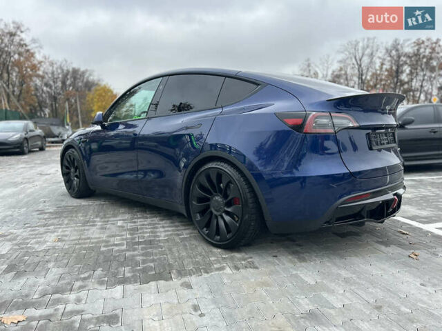 Синий Тесла Model Y, объемом двигателя 0 л и пробегом 48 тыс. км за 31600 $, фото 6 на Automoto.ua