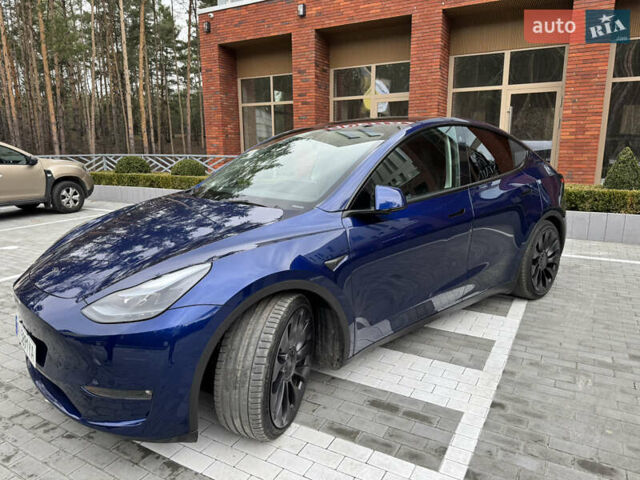 Синий Тесла Model Y, объемом двигателя 0 л и пробегом 18 тыс. км за 31200 $, фото 4 на Automoto.ua