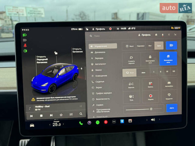 Синий Тесла Model Y, объемом двигателя 0 л и пробегом 36 тыс. км за 31000 $, фото 83 на Automoto.ua