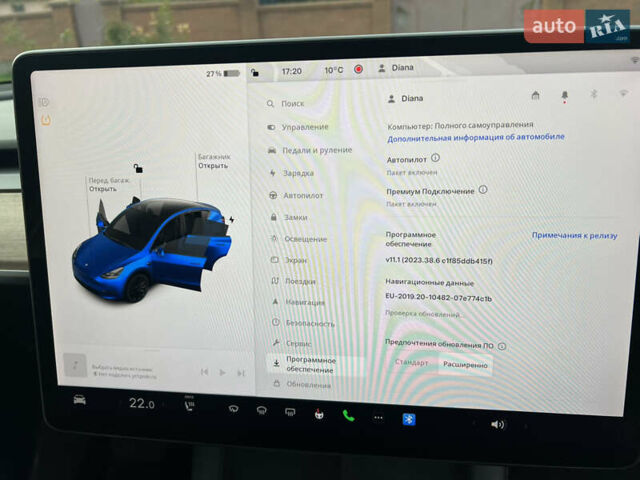 Синий Тесла Model Y, объемом двигателя 0 л и пробегом 32 тыс. км за 32800 $, фото 23 на Automoto.ua