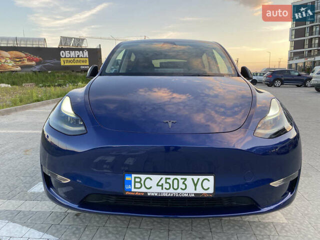 Синий Тесла Model Y, объемом двигателя 0 л и пробегом 15 тыс. км за 28200 $, фото 10 на Automoto.ua