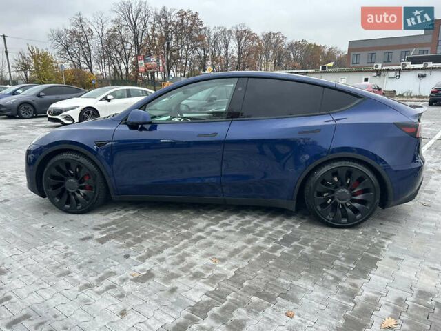 Синий Тесла Model Y, объемом двигателя 0 л и пробегом 48 тыс. км за 31600 $, фото 7 на Automoto.ua