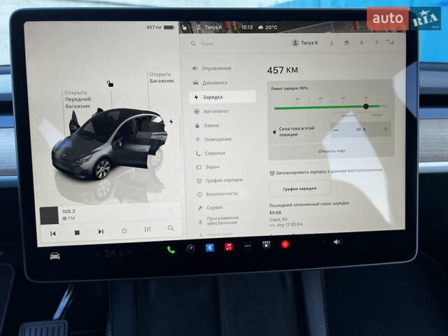 Синий Тесла Model Y, объемом двигателя 0 л и пробегом 38 тыс. км за 33000 $, фото 11 на Automoto.ua