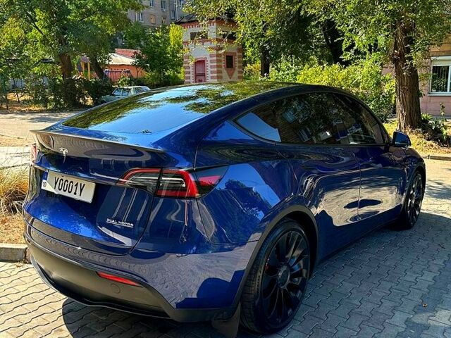 Синий Тесла Model Y, объемом двигателя 0.38 л и пробегом 46 тыс. км за 30000 $, фото 3 на Automoto.ua