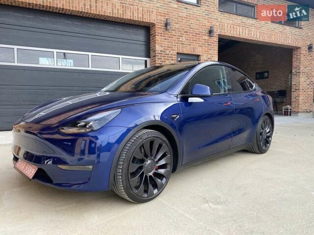 Синий Тесла Model Y, объемом двигателя 0 л и пробегом 24 тыс. км за 26900 $, фото 9 на Automoto.ua