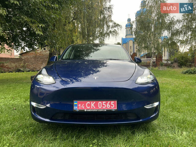 Синий Тесла Model Y, объемом двигателя 0 л и пробегом 37 тыс. км за 27270 $, фото 20 на Automoto.ua
