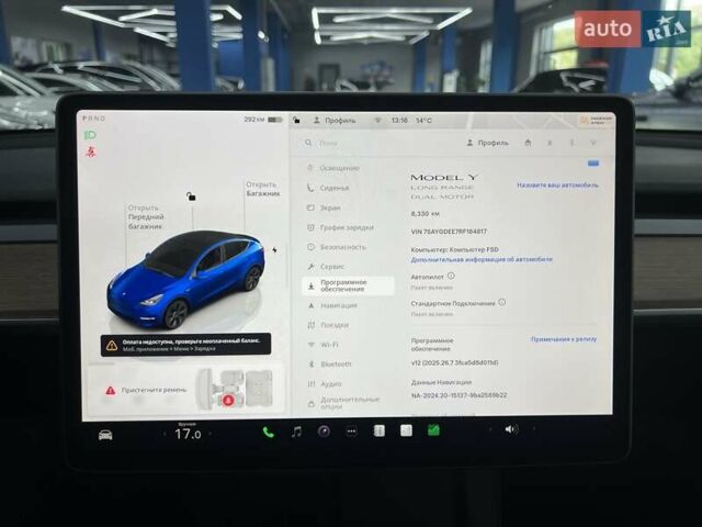 Синий Тесла Model Y, объемом двигателя 0 л и пробегом 8 тыс. км за 34199 $, фото 32 на Automoto.ua