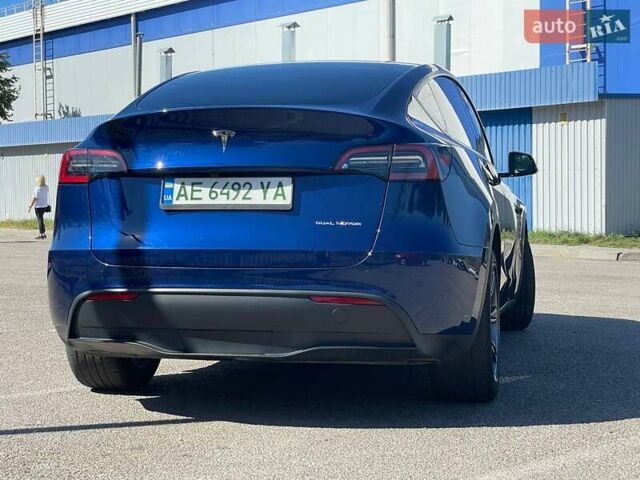 Синий Тесла Model Y, объемом двигателя 0 л и пробегом 28 тыс. км за 27800 $, фото 3 на Automoto.ua