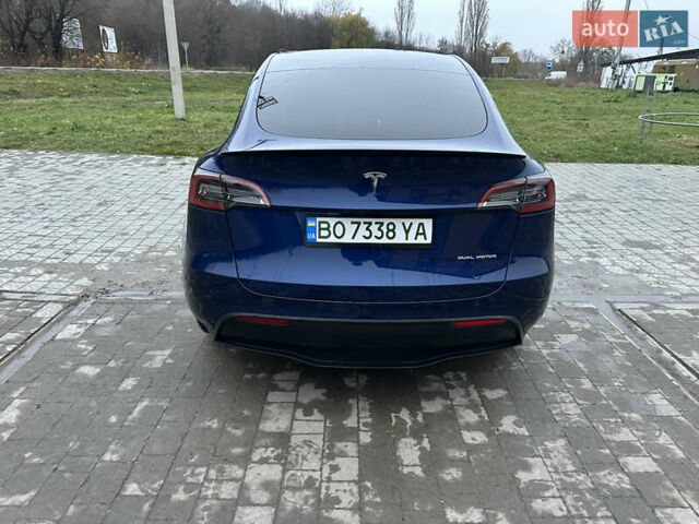 Синий Тесла Model Y, объемом двигателя 0 л и пробегом 47 тыс. км за 32000 $, фото 3 на Automoto.ua