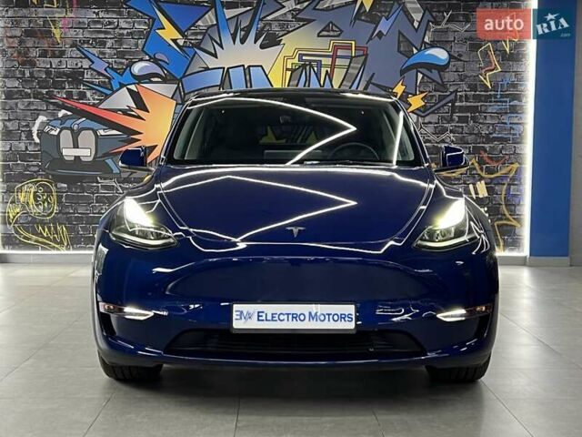 Синий Тесла Model Y, объемом двигателя 0 л и пробегом 8 тыс. км за 34199 $, фото 4 на Automoto.ua