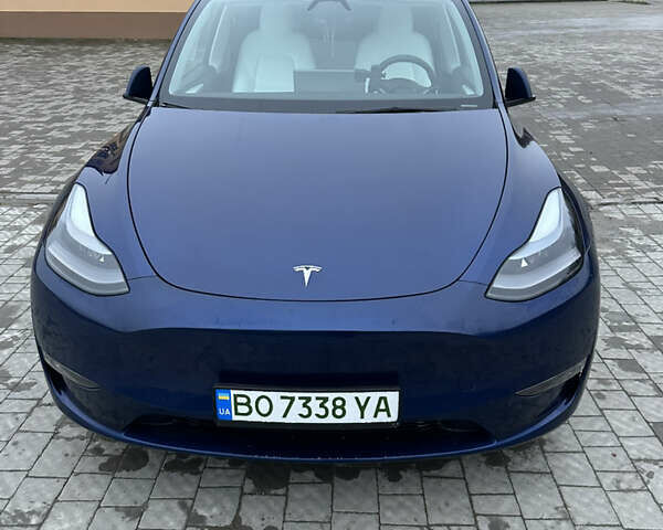 Синий Тесла Model Y, объемом двигателя 0 л и пробегом 47 тыс. км за 32000 $, фото 7 на Automoto.ua