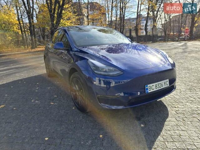 Синій Тесла Model Y, об'ємом двигуна 0 л та пробігом 5 тис. км за 35000 $, фото 1 на Automoto.ua