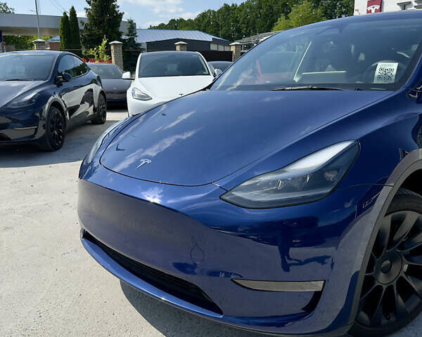Синий Тесла Model Y, объемом двигателя 0 л и пробегом 1 тыс. км за 37500 $, фото 1 на Automoto.ua