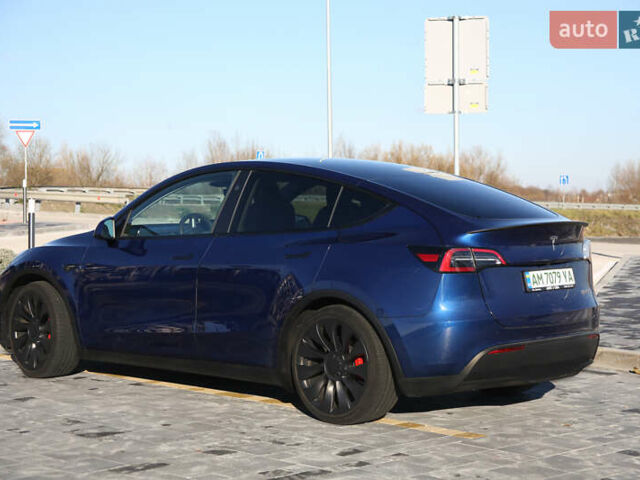 Синий Тесла Model Y, объемом двигателя 0 л и пробегом 19 тыс. км за 33900 $, фото 2 на Automoto.ua