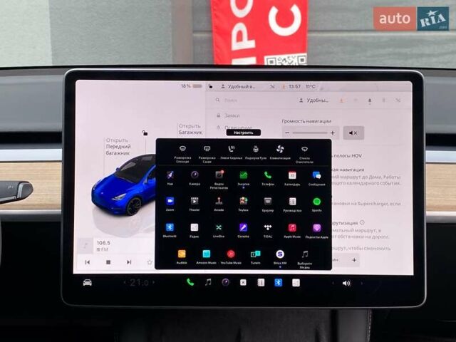 Синий Тесла Model Y, объемом двигателя 0 л и пробегом 16 тыс. км за 36999 $, фото 23 на Automoto.ua