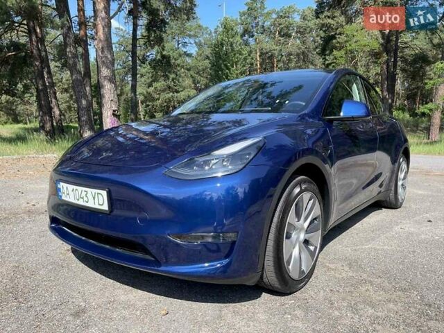 Синий Тесла Model Y, объемом двигателя 0 л и пробегом 18 тыс. км за 33500 $, фото 2 на Automoto.ua