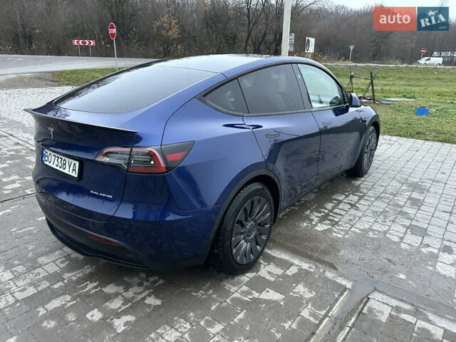 Синий Тесла Model Y, объемом двигателя 0 л и пробегом 47 тыс. км за 32000 $, фото 2 на Automoto.ua