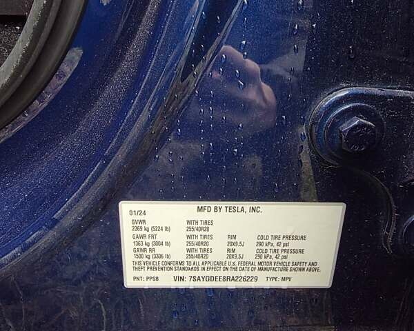 Синий Тесла Model Y, объемом двигателя 0 л и пробегом 106 тыс. км за 20400 $, фото 12 на Automoto.ua