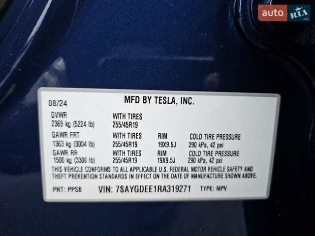 Синій Тесла Model Y, об'ємом двигуна 0 л та пробігом 13 тис. км за 28500 $, фото 34 на Automoto.ua