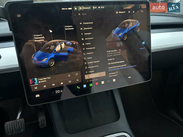 Синий Тесла Model Y, объемом двигателя 0 л и пробегом 47 тыс. км за 32000 $, фото 21 на Automoto.ua