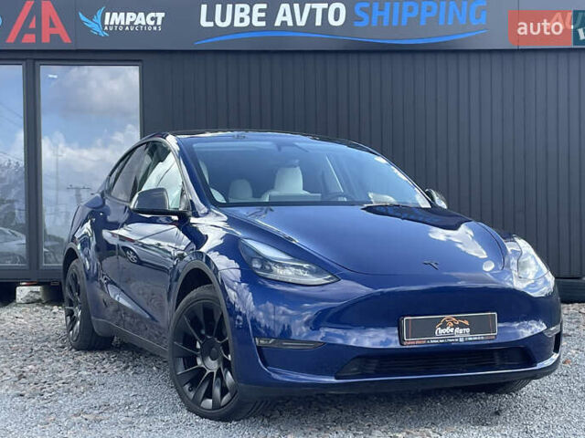 Синий Тесла Model Y, объемом двигателя 0 л и пробегом 6 тыс. км за 31900 $, фото 1 на Automoto.ua
