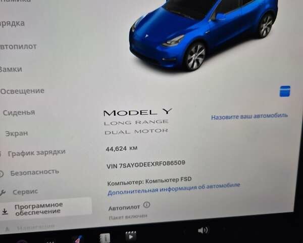 Синий Тесла Model Y, объемом двигателя 0 л и пробегом 44 тыс. км за 25000 $, фото 15 на Automoto.ua