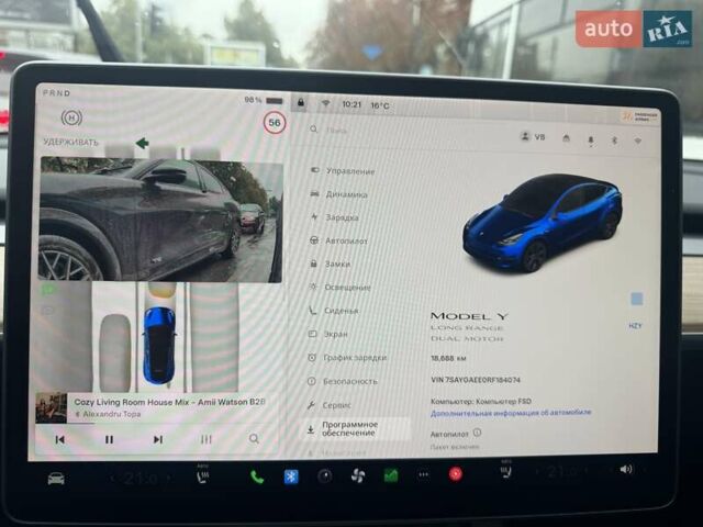 Синій Тесла Model Y, об'ємом двигуна 0 л та пробігом 18 тис. км за 31499 $, фото 18 на Automoto.ua