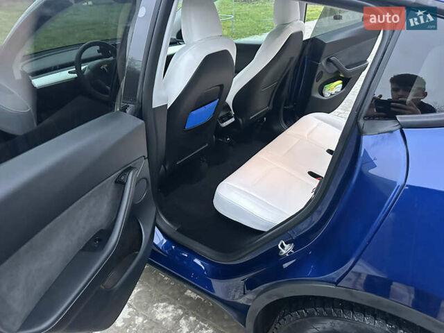 Синий Тесла Model Y, объемом двигателя 0 л и пробегом 47 тыс. км за 32000 $, фото 14 на Automoto.ua