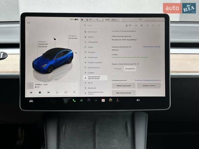 Синий Тесла Model Y, объемом двигателя 0 л и пробегом 12 тыс. км за 33999 $, фото 15 на Automoto.ua