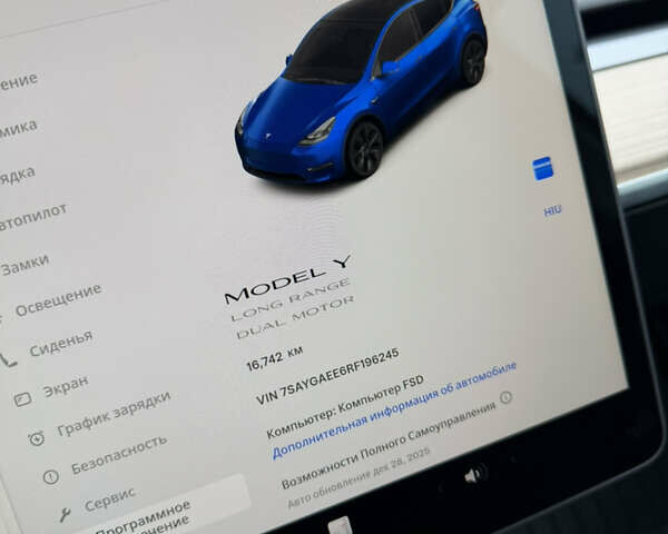 Синій Тесла Model Y, об'ємом двигуна 0 л та пробігом 16 тис. км за 29900 $, фото 24 на Automoto.ua