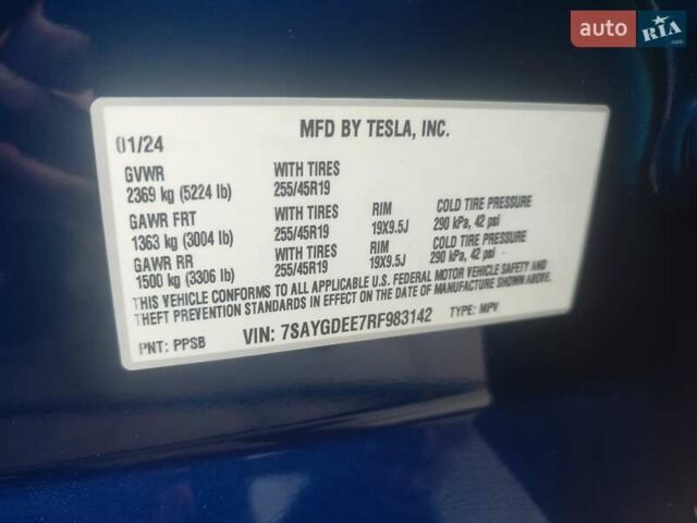 Синий Тесла Model Y, объемом двигателя 0 л и пробегом 18 тыс. км за 32000 $, фото 3 на Automoto.ua