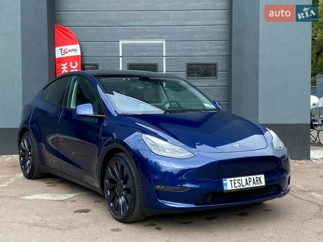 Синий Тесла Model Y, объемом двигателя 0 л и пробегом 16 тыс. км за 36999 $, фото 11 на Automoto.ua