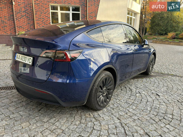 Синий Тесла Model Y, объемом двигателя 0 л и пробегом 22 тыс. км за 37707 $, фото 1 на Automoto.ua