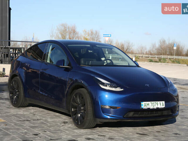 Синий Тесла Model Y, объемом двигателя 0 л и пробегом 19 тыс. км за 33900 $, фото 8 на Automoto.ua