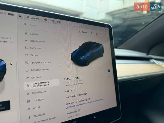 Синий Тесла Model Y, объемом двигателя 0 л и пробегом 1 тыс. км за 34000 $, фото 8 на Automoto.ua