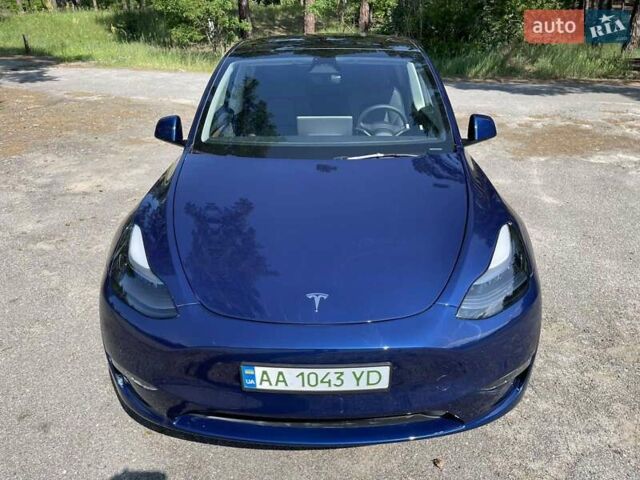 Синий Тесла Model Y, объемом двигателя 0 л и пробегом 18 тыс. км за 33500 $, фото 1 на Automoto.ua
