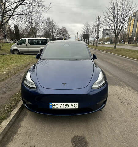 Синій Тесла Model Y, об'ємом двигуна 0 л та пробігом 38 тис. км за 25500 $, фото 4 на Automoto.ua