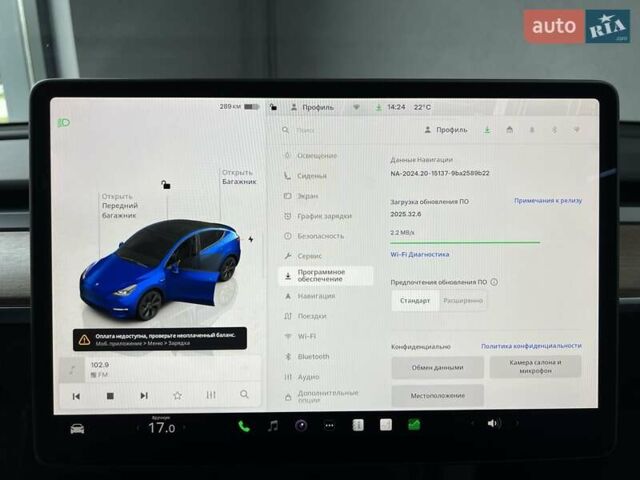 Синий Тесла Model Y, объемом двигателя 0 л и пробегом 8 тыс. км за 34199 $, фото 28 на Automoto.ua