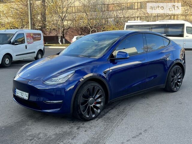 Синій Тесла Model Y, об'ємом двигуна 0 л та пробігом 18 тис. км за 61500 $, фото 1 на Automoto.ua