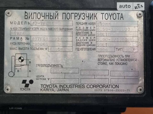 Тойота 02-7-FGF-15, об'ємом двигуна 0 л та пробігом 2 тис. км за 10800 $, фото 14 на Automoto.ua
