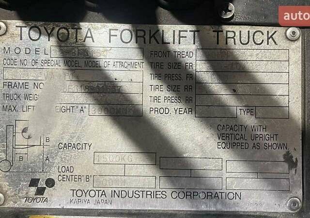 Тойота 32-8ФГ15, об'ємом двигуна 0 л та пробігом 0 тис. км за 8016 $, фото 1 на Automoto.ua