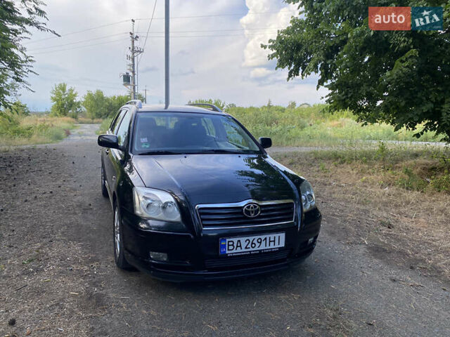 Черный Тойота Авенсис, объемом двигателя 2 л и пробегом 234 тыс. км за 6800 $, фото 1 на Automoto.ua