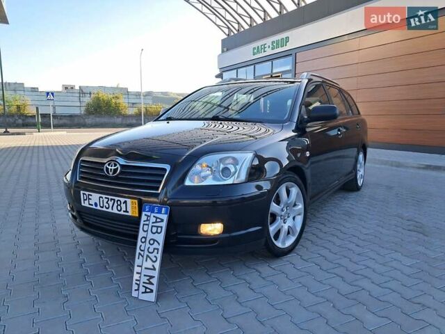 Черный Тойота Авенсис, объемом двигателя 2 л и пробегом 215 тыс. км за 5850 $, фото 1 на Automoto.ua