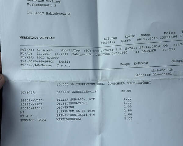 Чорний Тойота Айго, об'ємом двигуна 1 л та пробігом 116 тис. км за 7200 $, фото 14 на Automoto.ua