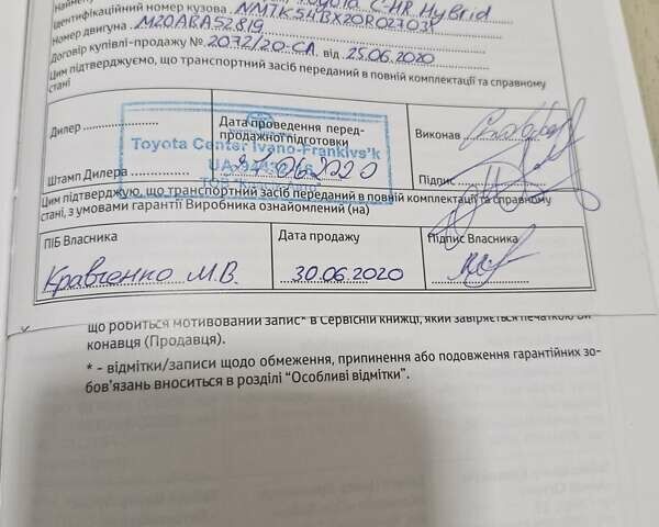 Белый Тойота C-HR, объемом двигателя 1.99 л и пробегом 91 тыс. км за 26350 $, фото 36 на Automoto.ua