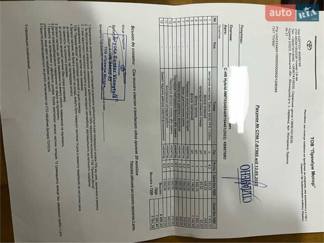 Серый Тойота C-HR, объемом двигателя 1.99 л и пробегом 38 тыс. км за 31000 $, фото 25 на Automoto.ua
